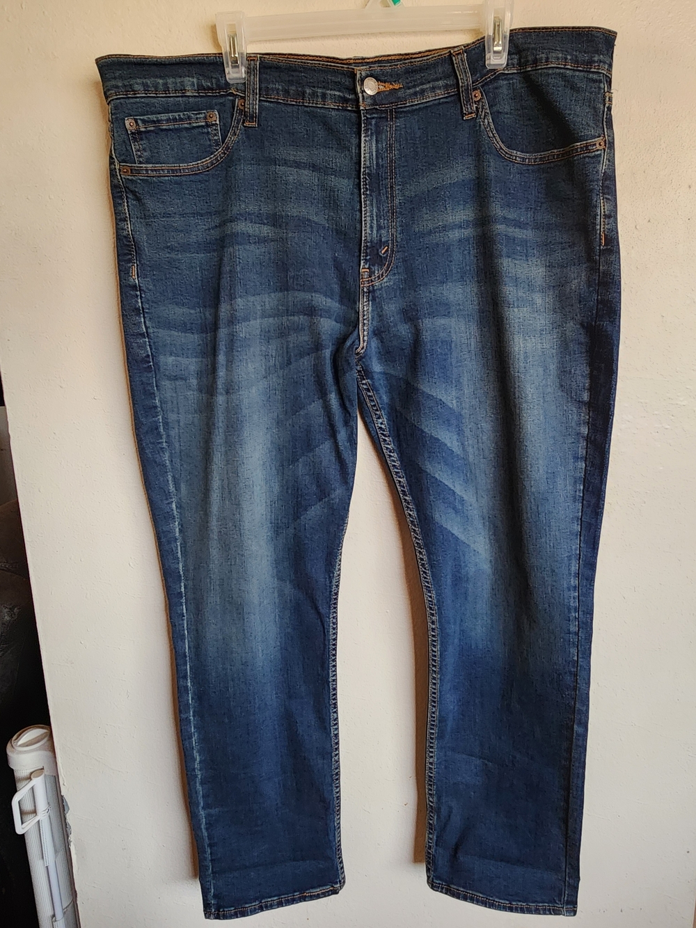 Levi Strauss Signature Gold Slim Fit Dark Blue Washed Denim Jeans Men's 40 x 30